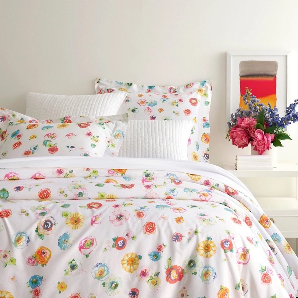 BNNU Flower Power Full/Queen Duvet Cover by Annie Selke